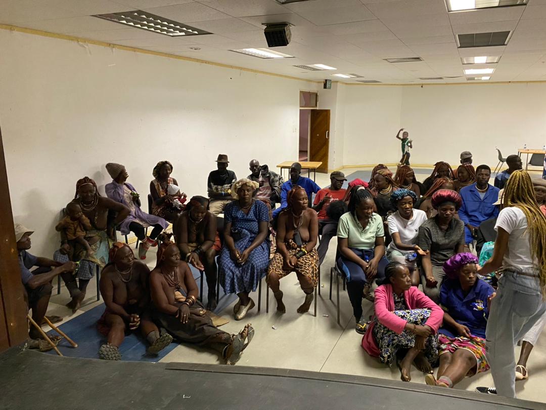 Community members gathered for an awareness session